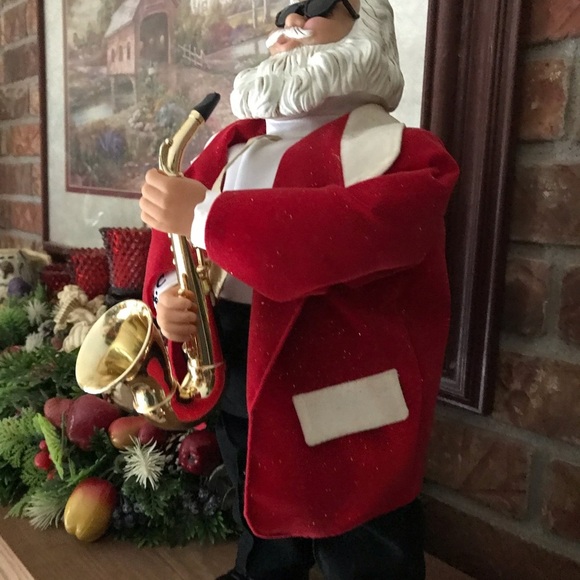 Rare Vintage Dancing Jazz Santa Clause - Picture 4 of 16